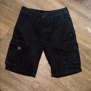Hurley Black Cargo Shorts for Kids 8/ 24